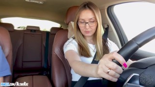 -More, more, I want deeper! "Fucked stepmom in car after driving lessons"