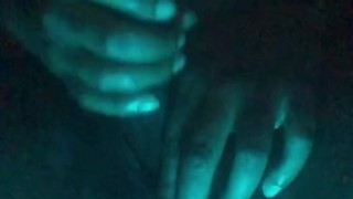 POV Huge Oiled Thick Black Dick Stroking - Daddy Dame