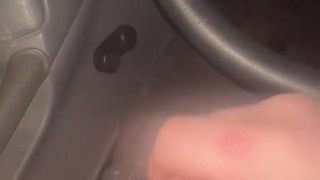 Jerking my dick on side of the road