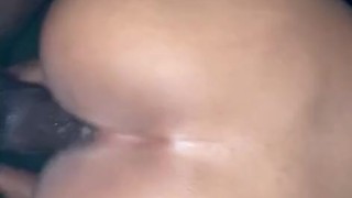 Huge BBC! Goes balls Deep And Rearranges her guts