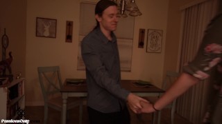 Couple celebrate their anniversary at home