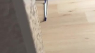 she swallows my cum in the laundry room