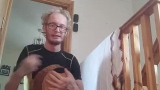 Horny Skinny Fit Gay Blonde Fucks His Teddy Bear Hard And Rides Him While Talking Dirty And Moaning