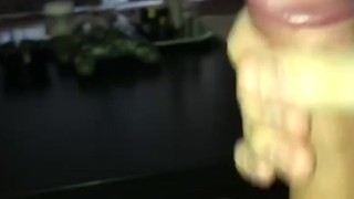 Big white cock jerking off