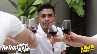 Twink Pop - Dining Table Is For Food But Not For These Masculine Men Who Lay On The Table Naked
