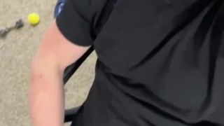 Thick cock head pulsating and throbbing.