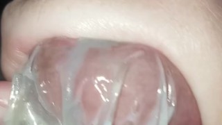 CONDOM Jack Off with Days Old CUMM
