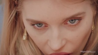 WOWGIRLS Beautiful models Freya Mayer and Astrid licking passionately in this great video