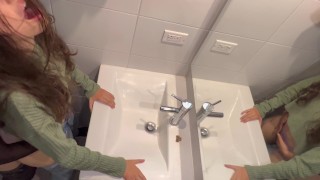 Sex in the bathroom at a party