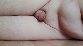 Good Boy cums through his ass and cleans his mess