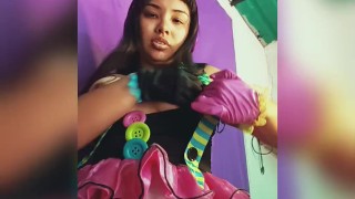 Bailando me excité y terminé dándome placer con mis deditos 💦😶‍🌫️ Parte 1
