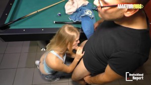 German Slut Anja Has Her Tight Pussy Ravaged By Nerd Guy At The Game Room - amateur EURO