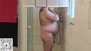 Breaking in the new Shower Curtain