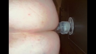 10 inch dildo slides right into my ass
