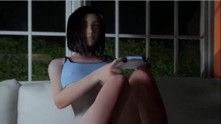 Silicon Lust Cap 3 - Sexy Chica Se Maturba Y Folla Con 3 Chicos