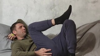 I was playing with the ball and spending my time