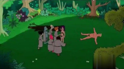 Comendo a no meio do mato com todo mundo vendo