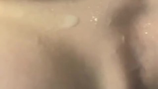 Good Morning My MILF Stepmom - Rubbing huge cumshot load on massive tits