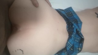 SEXO CASERO Colegiala Caliente me pide que la ponga de perrito