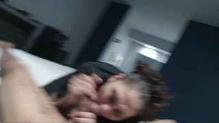 Latina Gives Stupid Fast dick suck(must see)