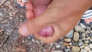 Open your mouth and swallow that sticky load of cum