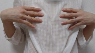 無修正 人妻 個人撮影 乳首調教 チクニー 1人SM ハンガークリップ 痛くて震えちゃう 変態 hentai