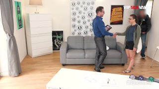 Hot Model Therese Bizzare Eats Cum After Hard Sex At Casting - VIP SEX VAULT