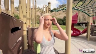 Real Teens - PAWG Blonde Teen Blair Hudson Gives Heads And Fucks In Public Bathroom