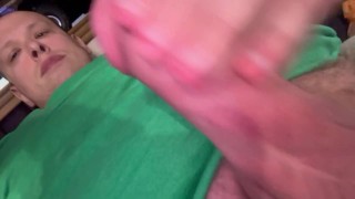 Stroking my cock