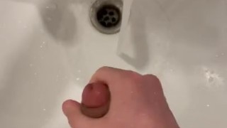 Washing my dick after sex