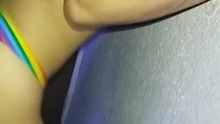 💥 Me coge bien duro y rico contra la pared