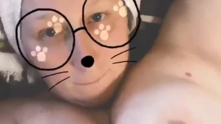 After shower titty bouncing