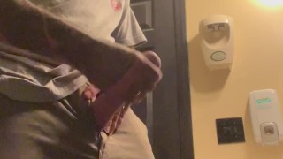 Quick Jerk & Cum In Bathroom At Work Cum With Me Bro