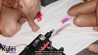 I caught on me using my new sex machine and guess what I invited her to do?