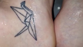 Pissing on those feet wishing it was you (dirty talk/joi)