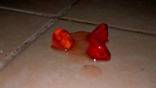 Inserción dulces y enema anal de leche