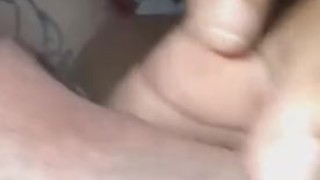 My 9 inch cock being stroked and sucked by my beautiful mommy. 38 triple D