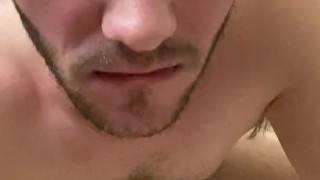 Pounding dildo with ass cum denial (chastity cage) Hot Moans