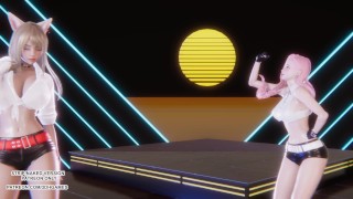 [MMD] GIRL CRUSH - Oppa, Do you Trust Me Sexy Kpop Dance Ahri Seraphine 4K Leauge Of Legends Hentai