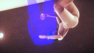 Yaoi Femboy - Green hair handjob