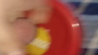 Sean cums n eats a cupcake