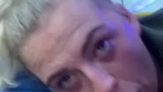 BLONDE GIVES RISKY BLOWJOB ON BUS PART 2