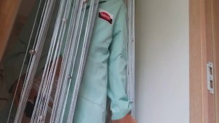 Doctor Office VOYEUR # Doctor Nelly change and PEE before patient reception hours