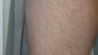 Sean spankin himself with a switch while pissing