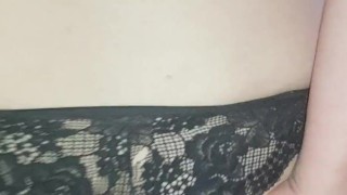 Married Amateur Reverse Cowgirl, Thong Pulled to the Side