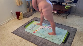 Fat Bear Does Naked Yoga - Full vid and huge cumshot bearnakedbryce on OnlyFans
