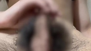 数日ぶりのオナニーで声を我慢できない剛毛男子大学生