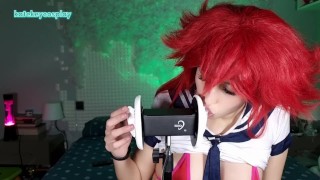 HOT COSPLAY GIRL DO ASMR AS RIAS GREMORY / EAR LICKING