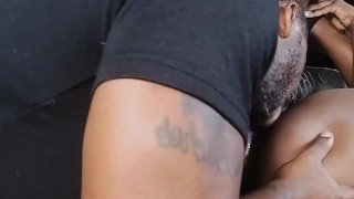 Sucking the life out her pussy and she squirted in my mouth