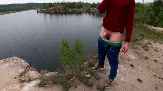 jerking off in a chic place